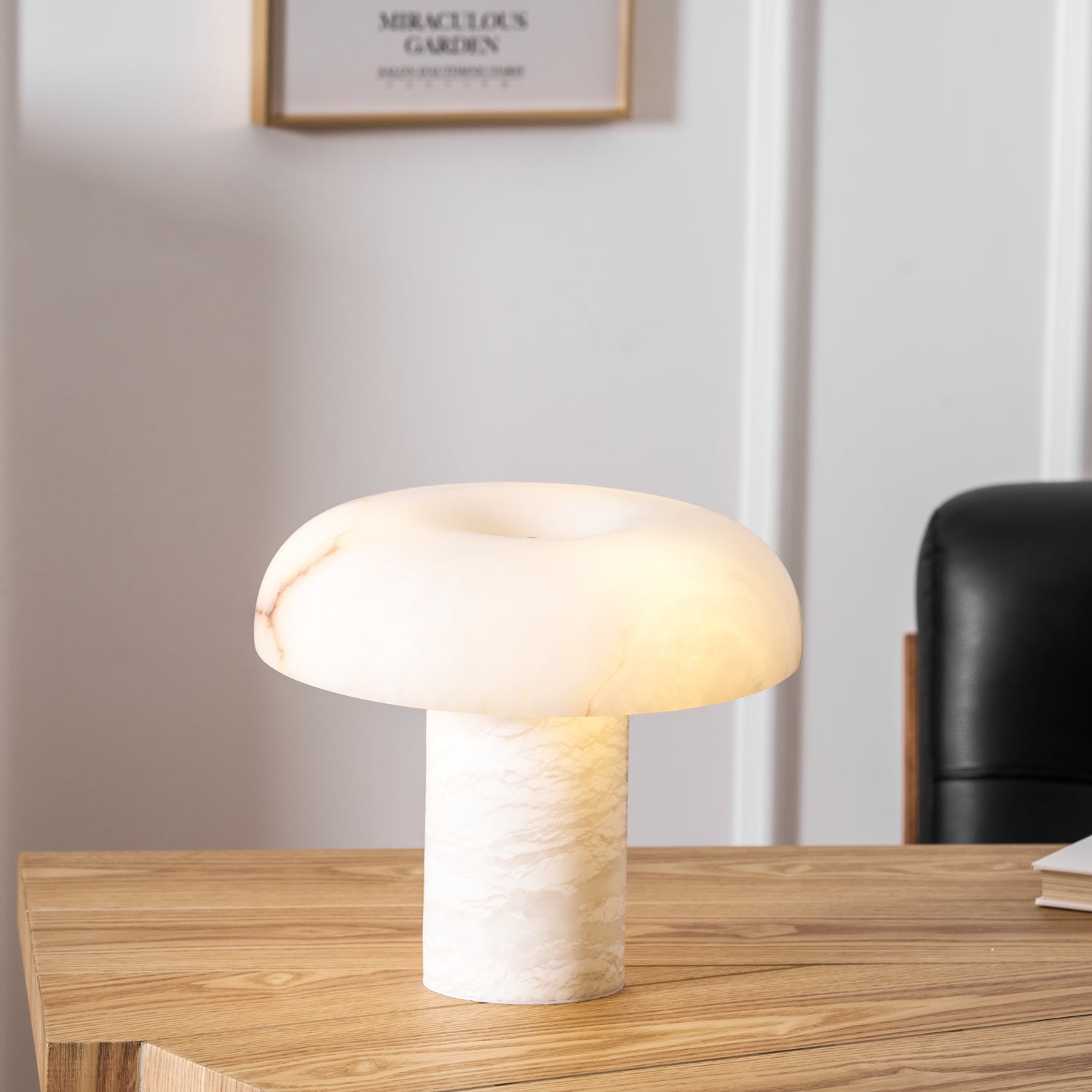 Mushroom Alabaster Table Lamp