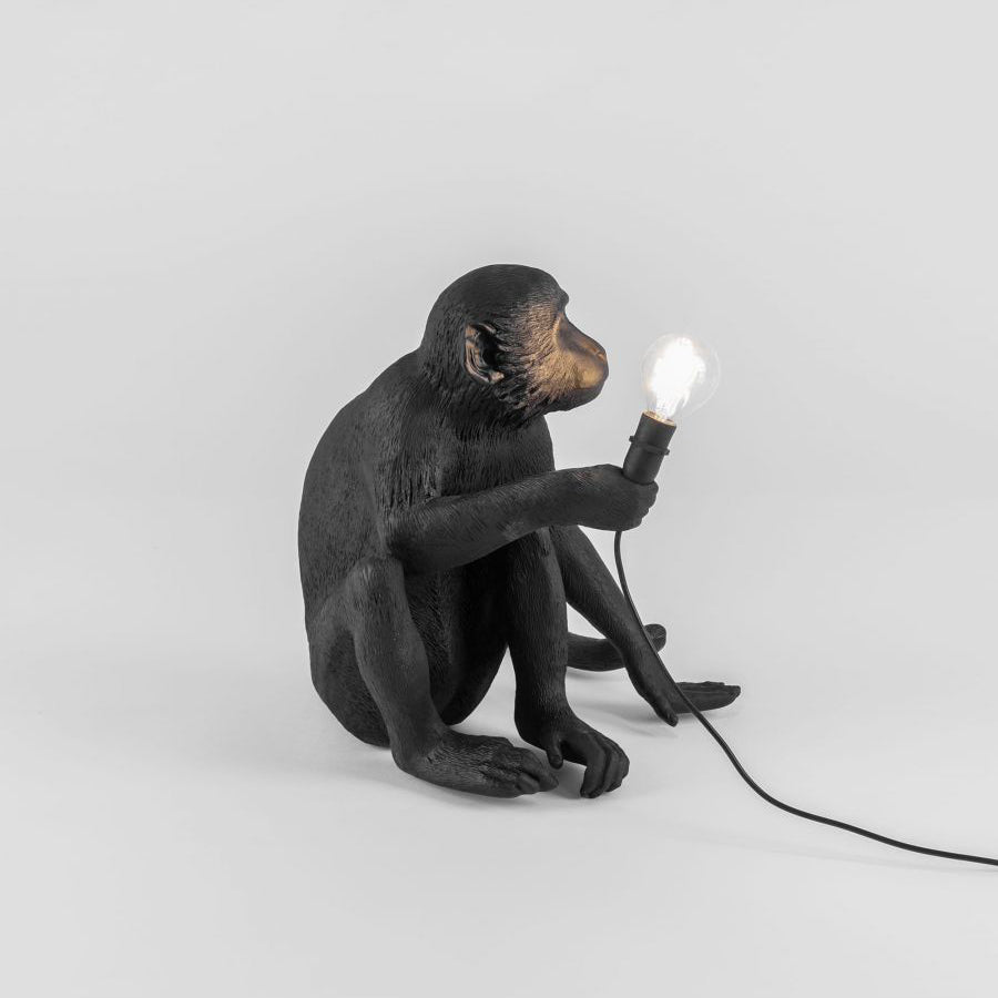 Monkey Resin Table Lamp