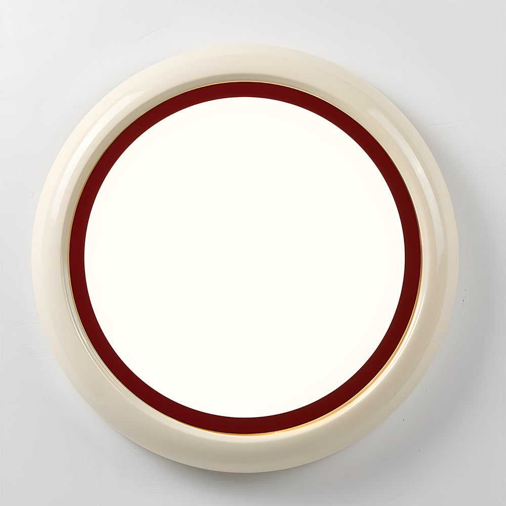 レトロミニマリストラウンドアクリル寝室LEDシーリングライト