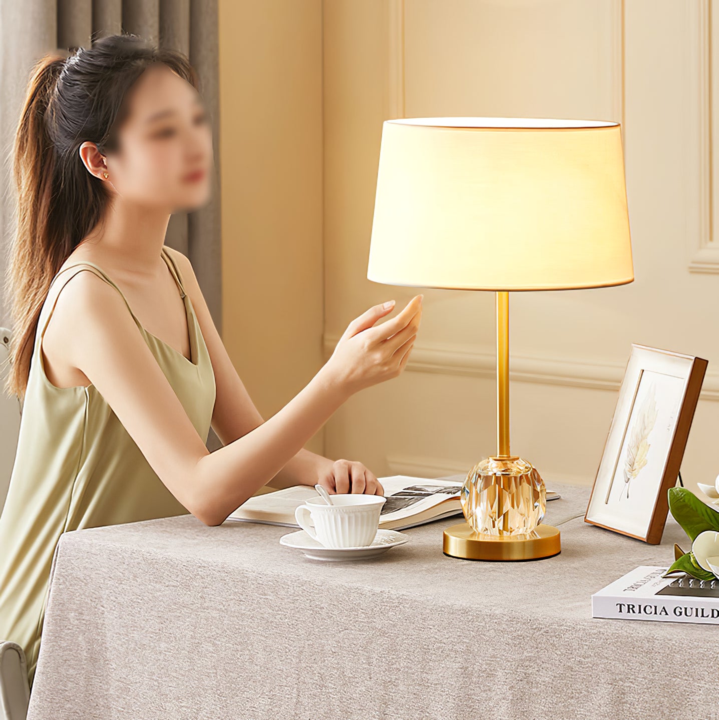 クロム テーブルランプ