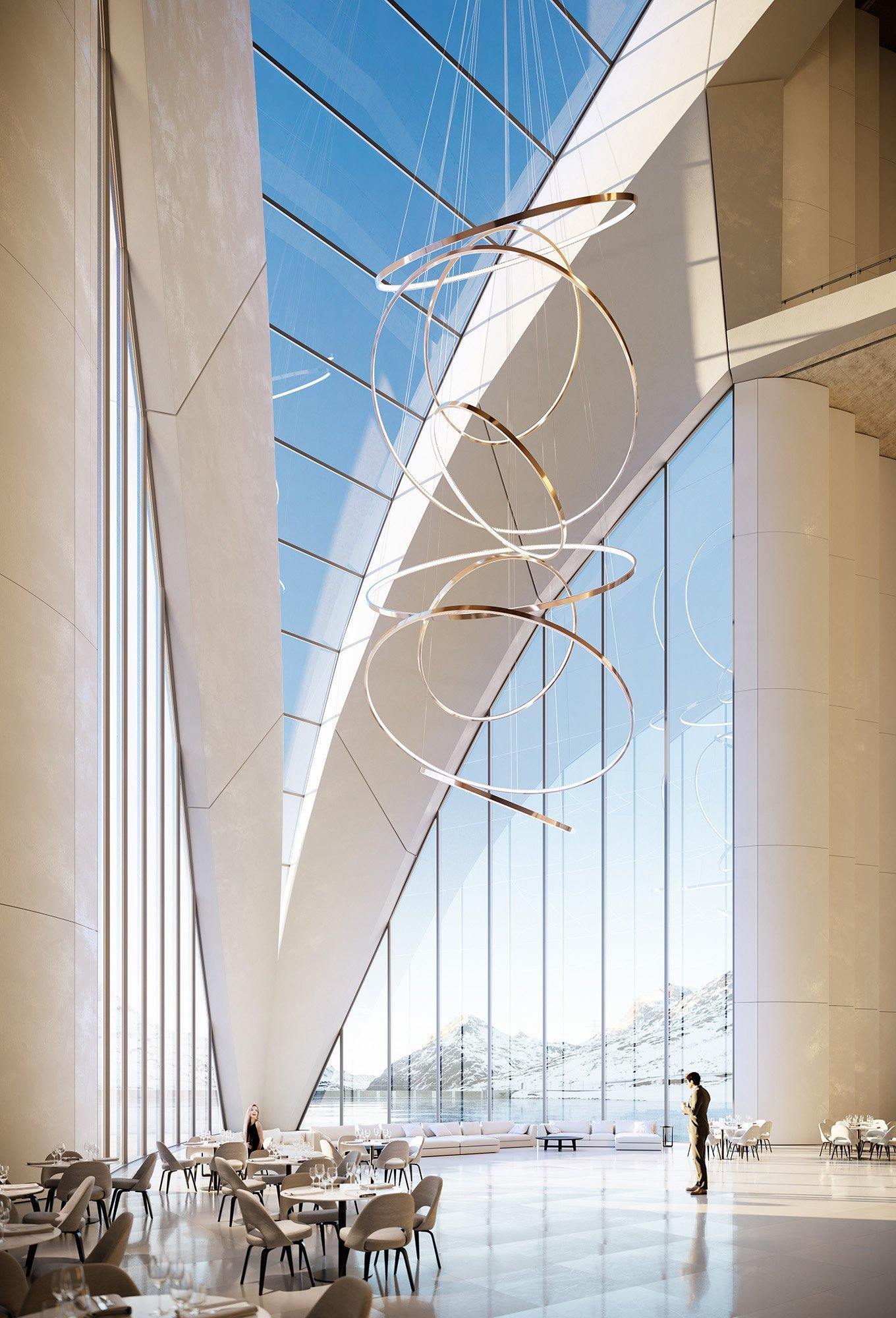 ロホヤのゴールドシャンデリア