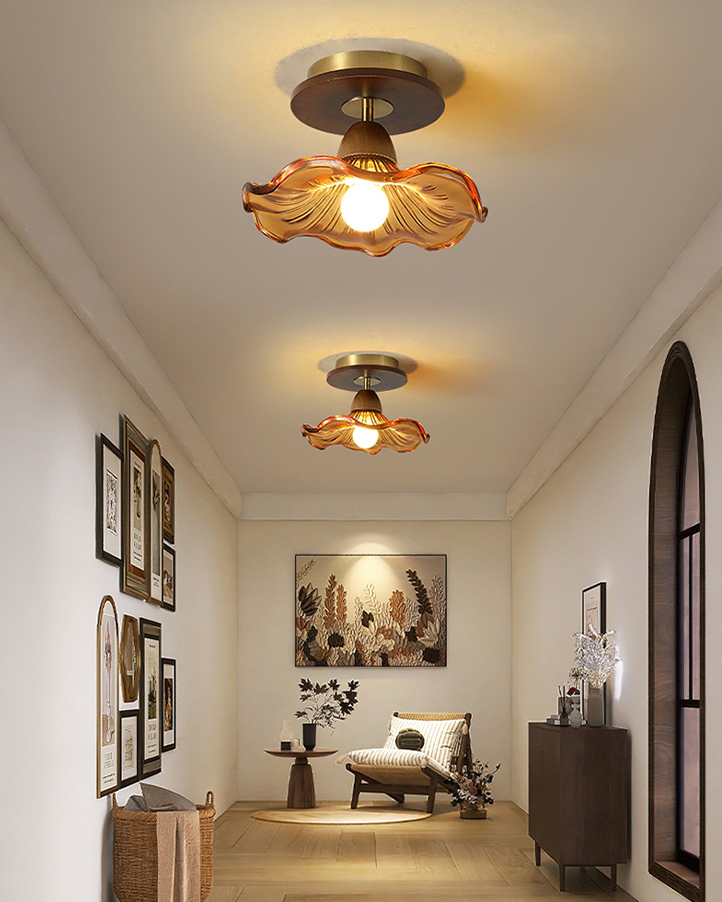 ヒーニーフラワーシーリングライト