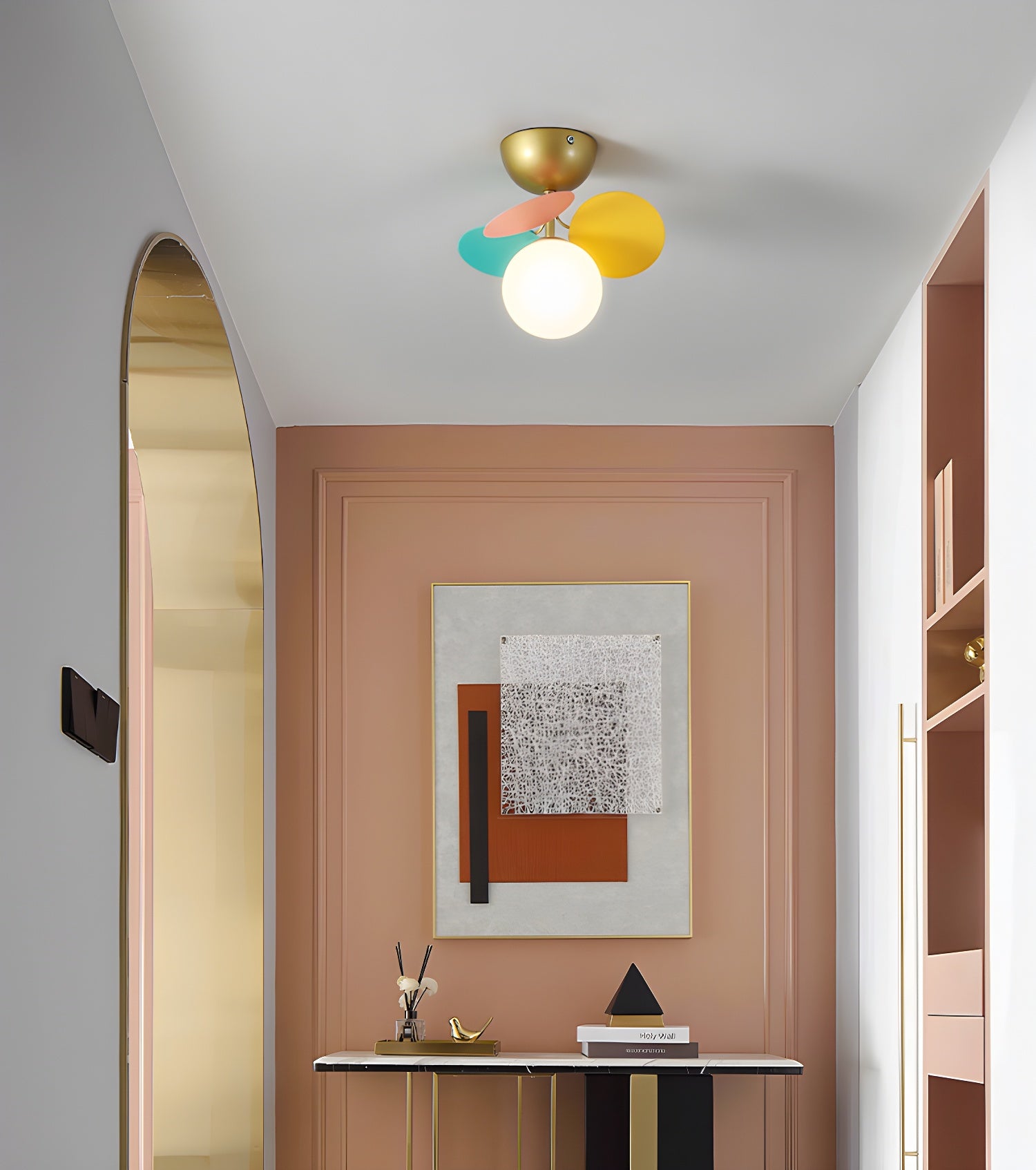 ラウンドマカロンシーリングランプ