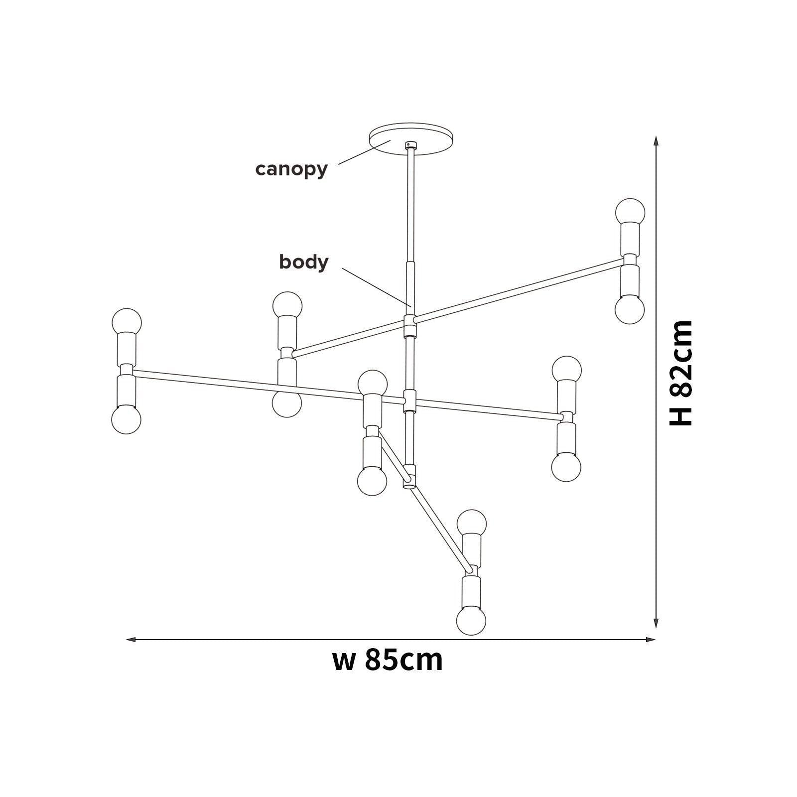 アトミウムのシャンデリア