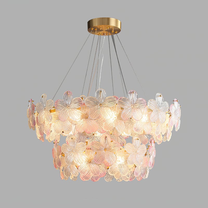 Charlotte Glass Flower Chandelier