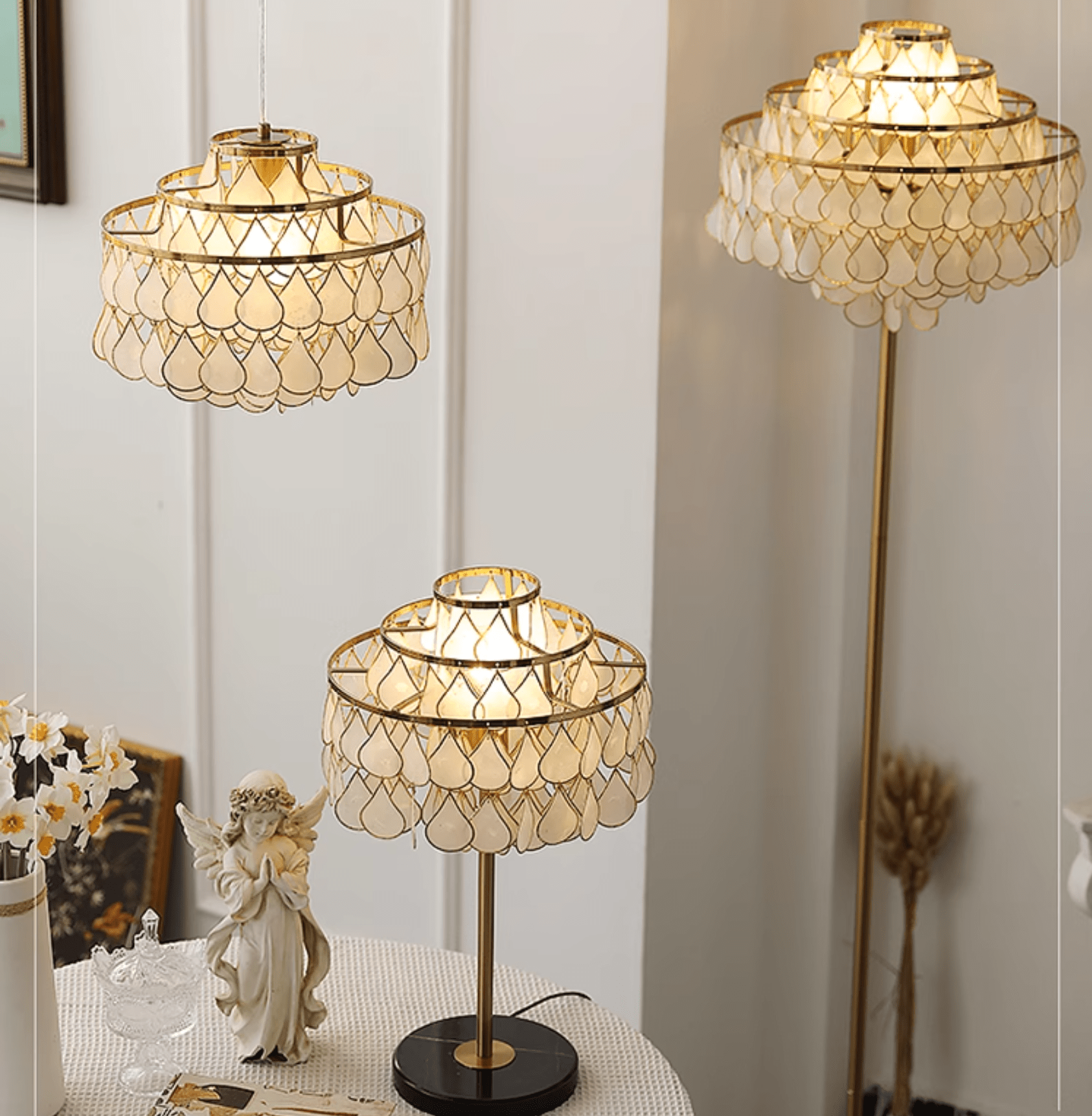 Abbington Shell Table lamp