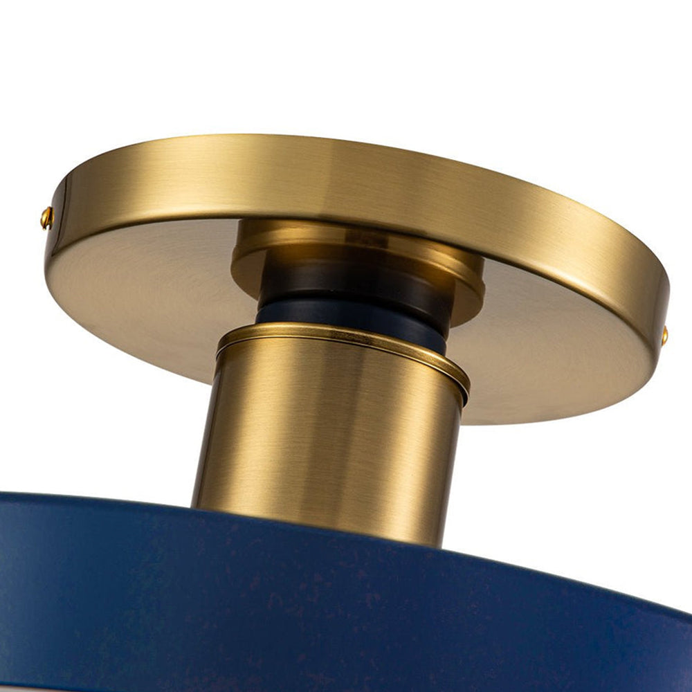 シンプルなブルーの寝室用LEDシーリングライト