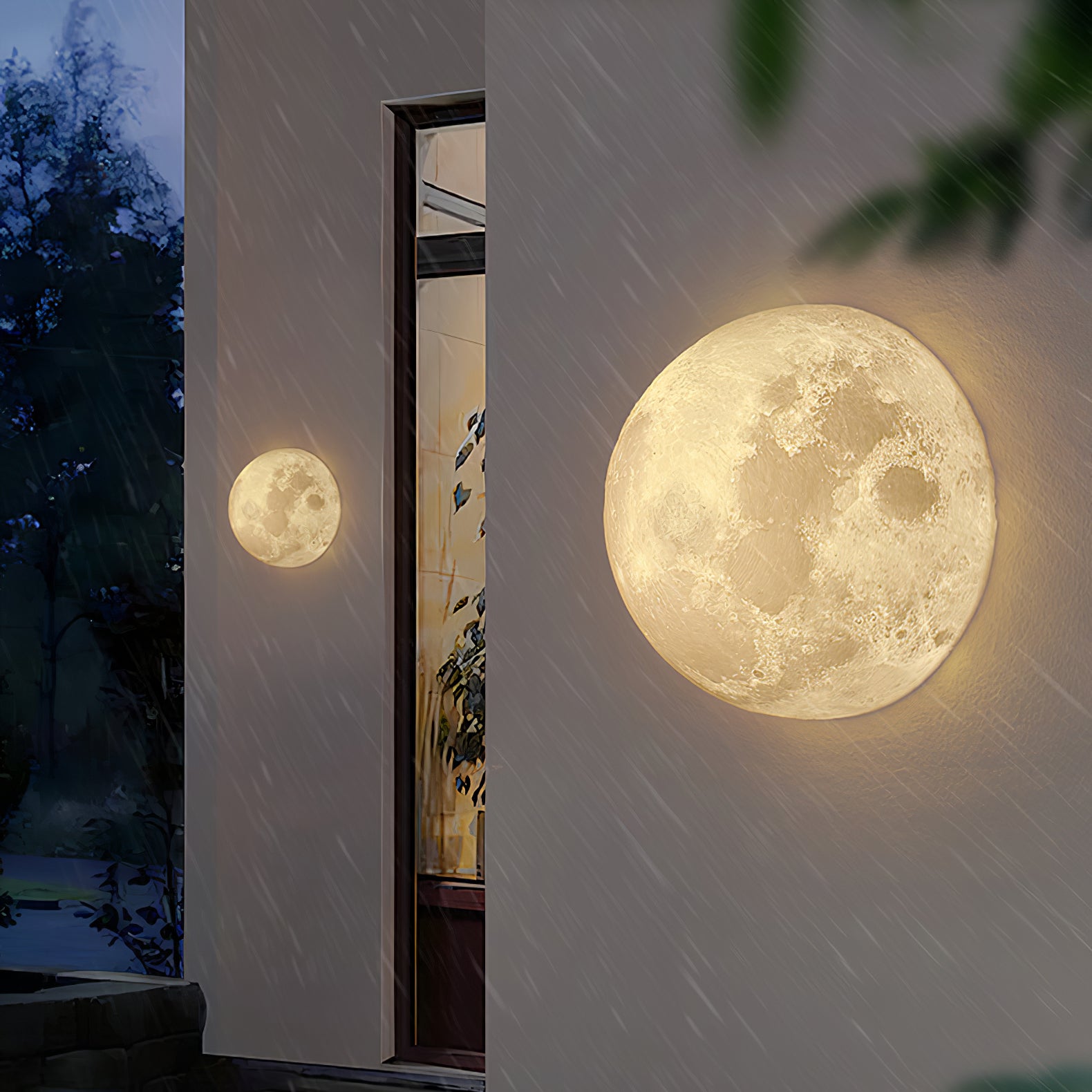 Hemisphere Moon Wall Lamp