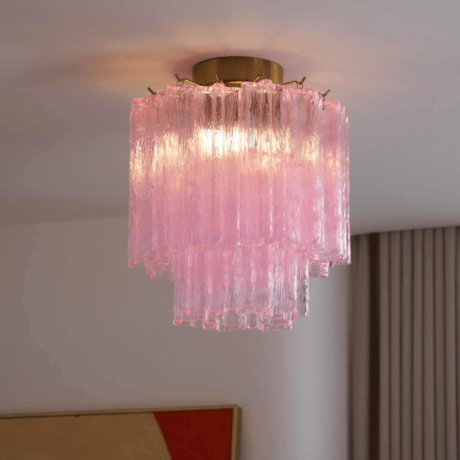 Fiora Pink Ceiling Lamp