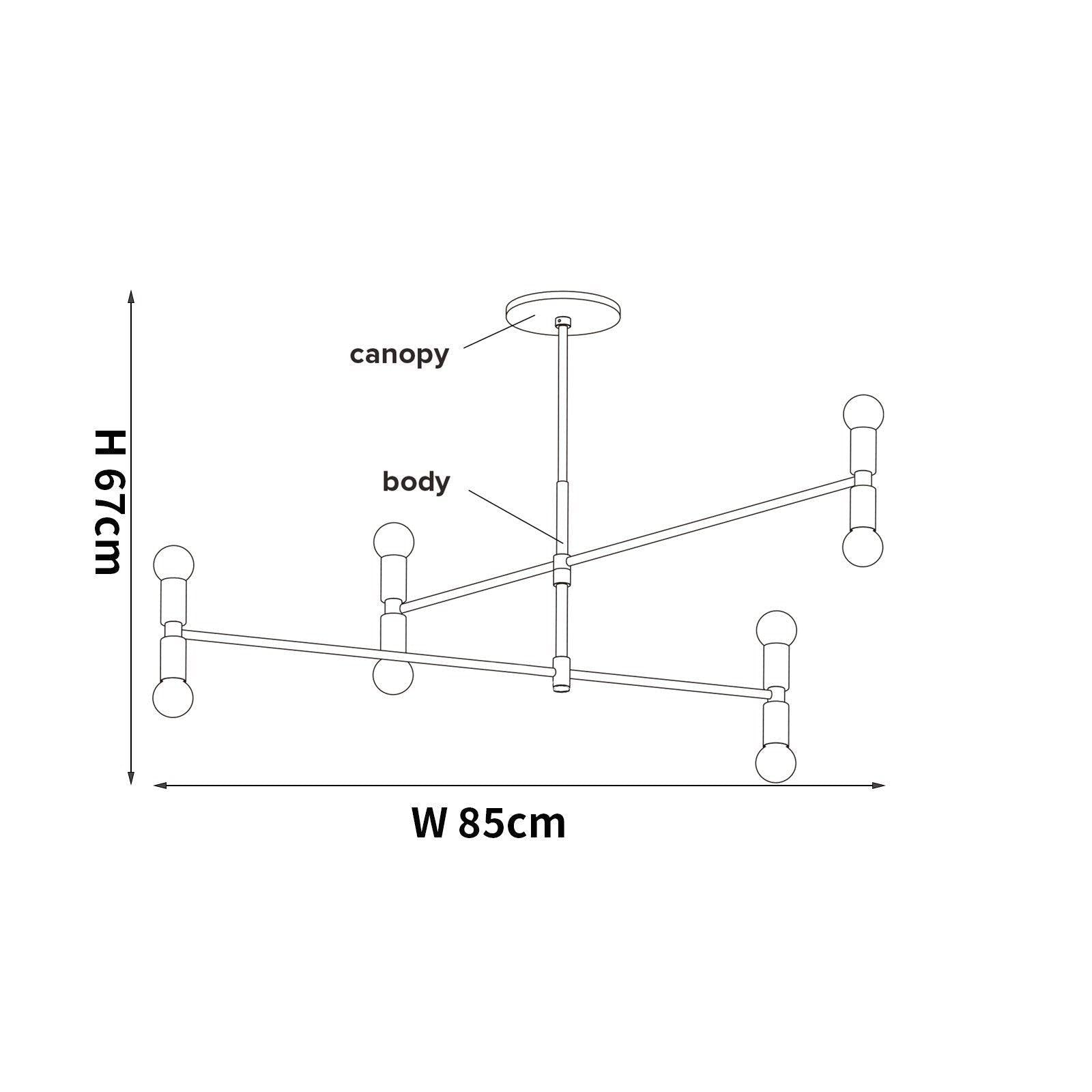 アトミウムのシャンデリア