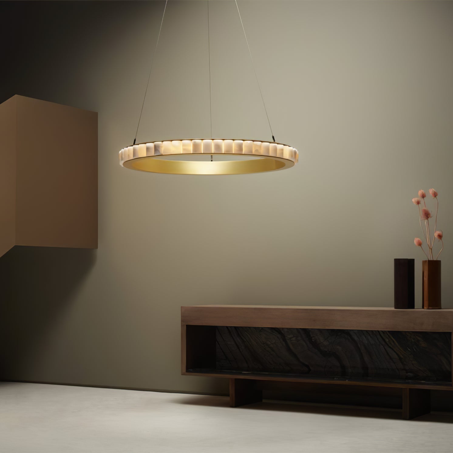 アバロンアラバスターシャンデリア