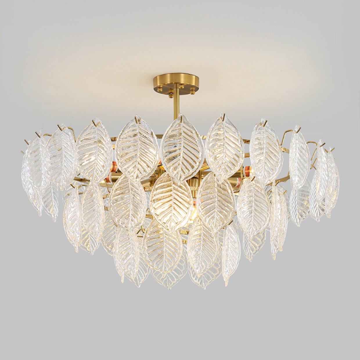 Leaf Glass Chandelier