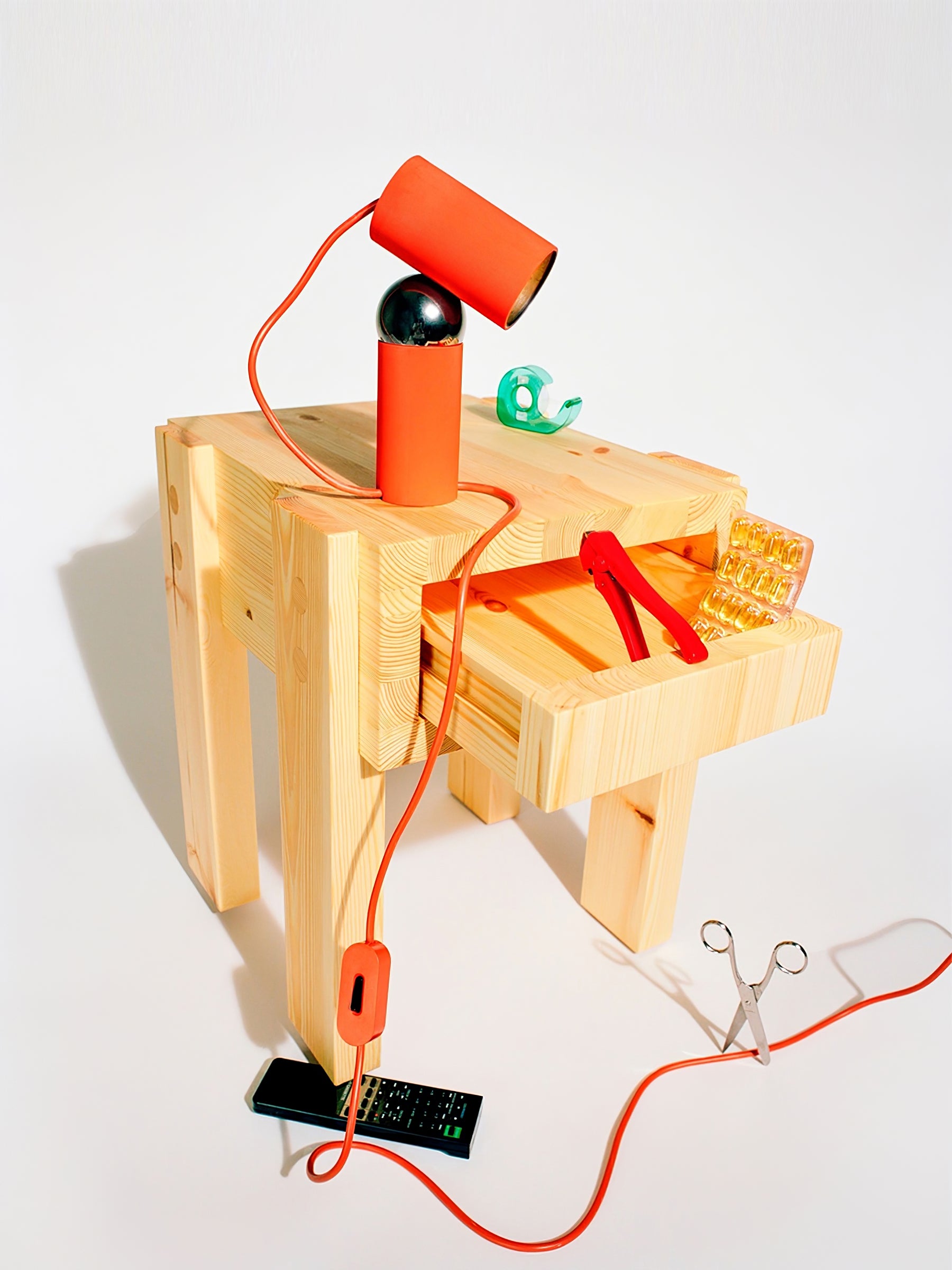 相互ビームテーブルランプ