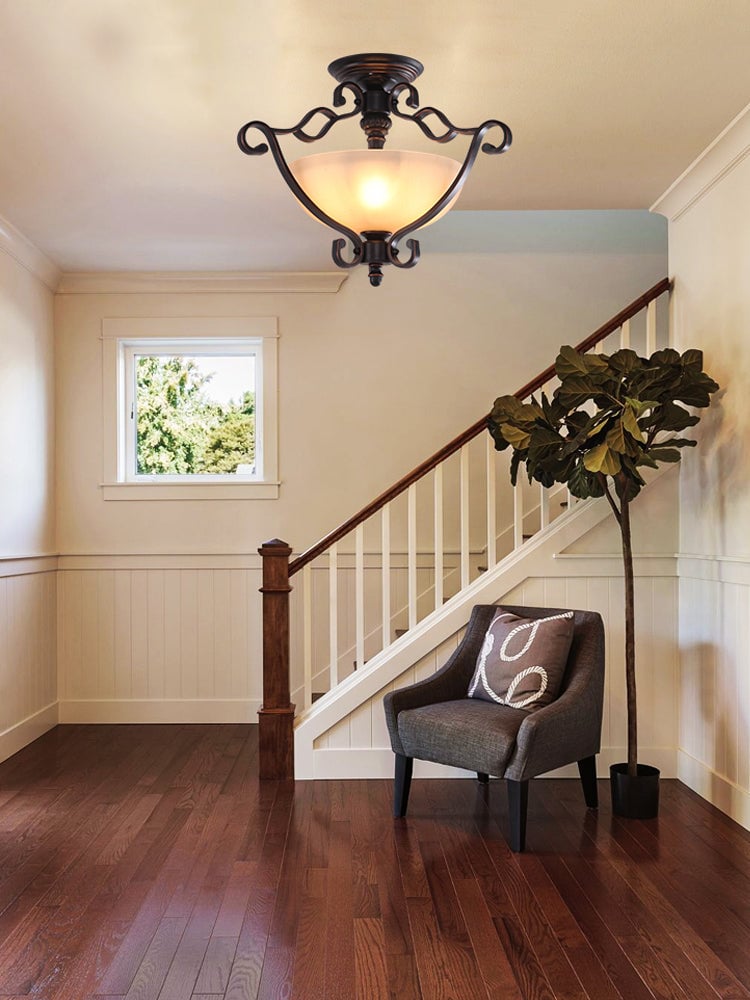 レトロポーチアイアンシーリングランプ