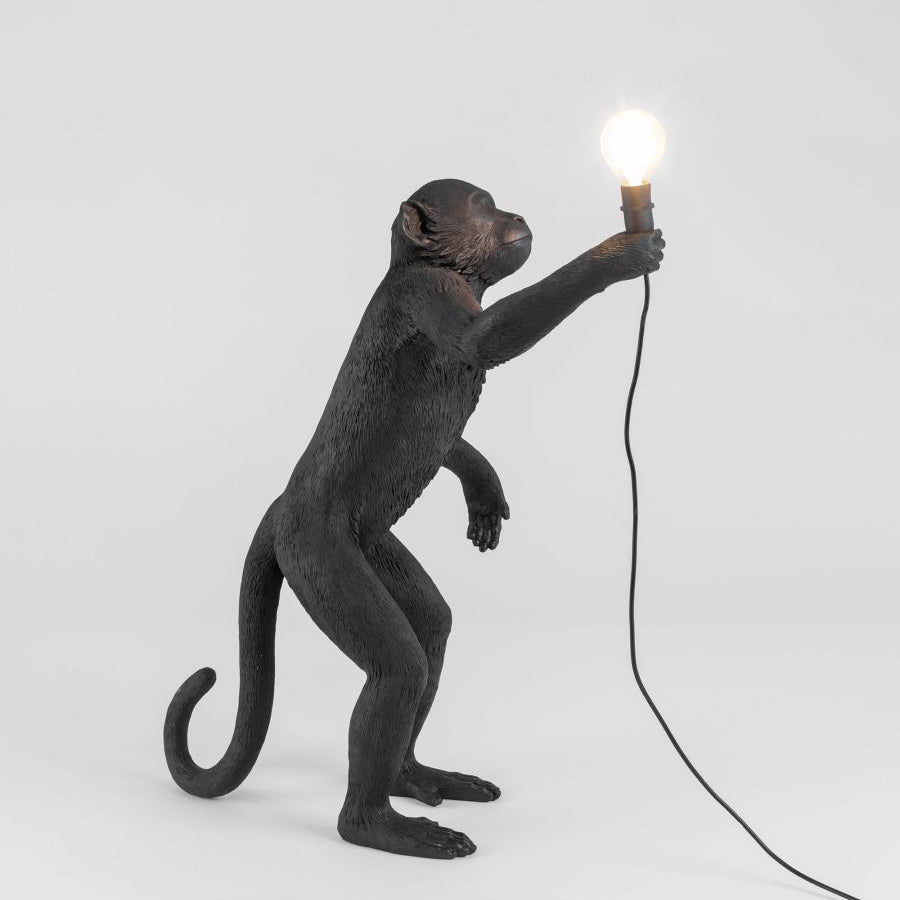Monkey Resin Table Lamp