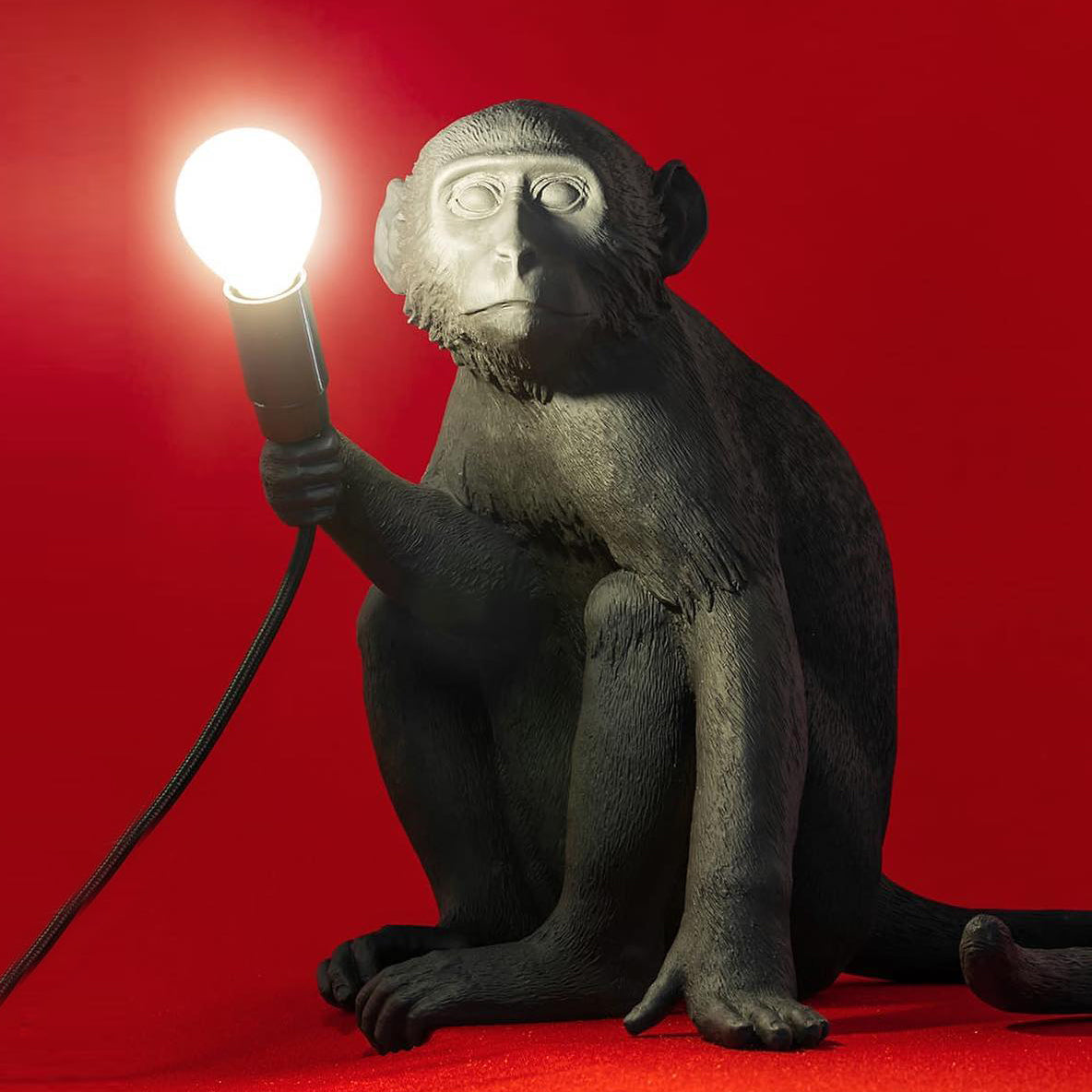 Monkey Resin Table Lamp