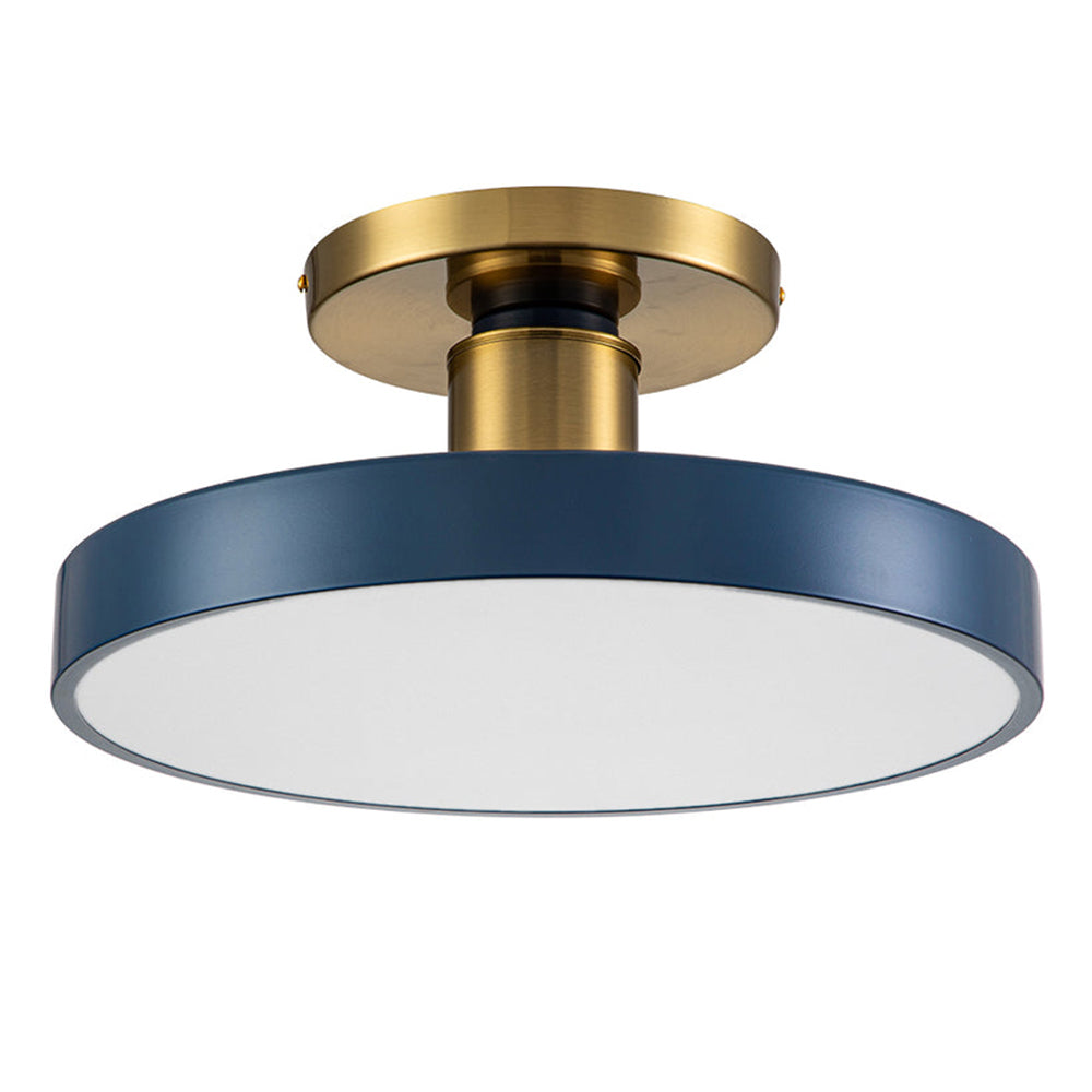 シンプルなブルーの寝室用LEDシーリングライト