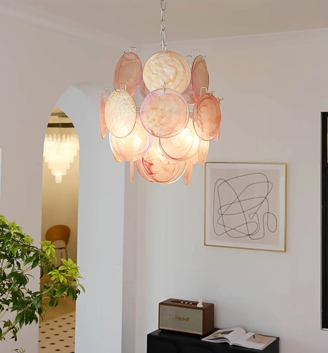 Loire Valley Glass Chandelier