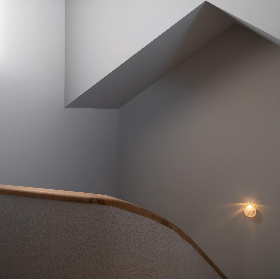 White-Clear Glass Wall Lamp