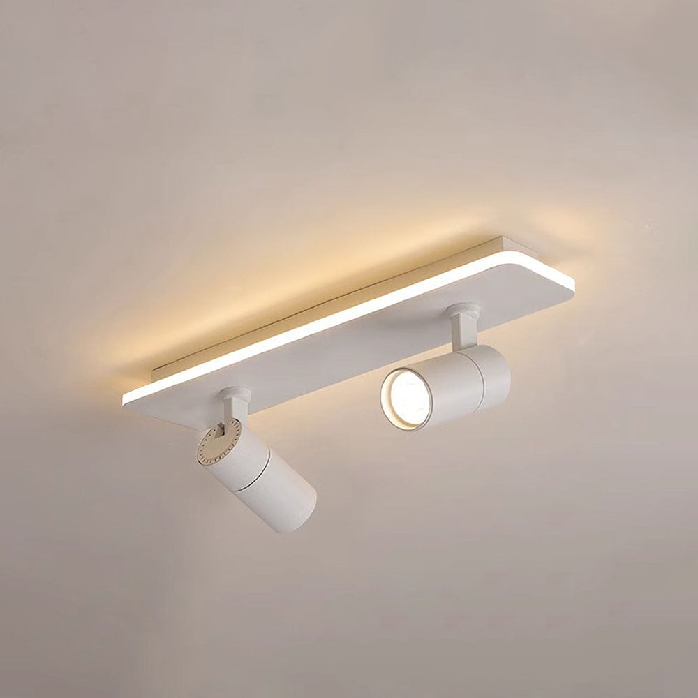 キッチン用のシンプルなトラック天井（白黒）