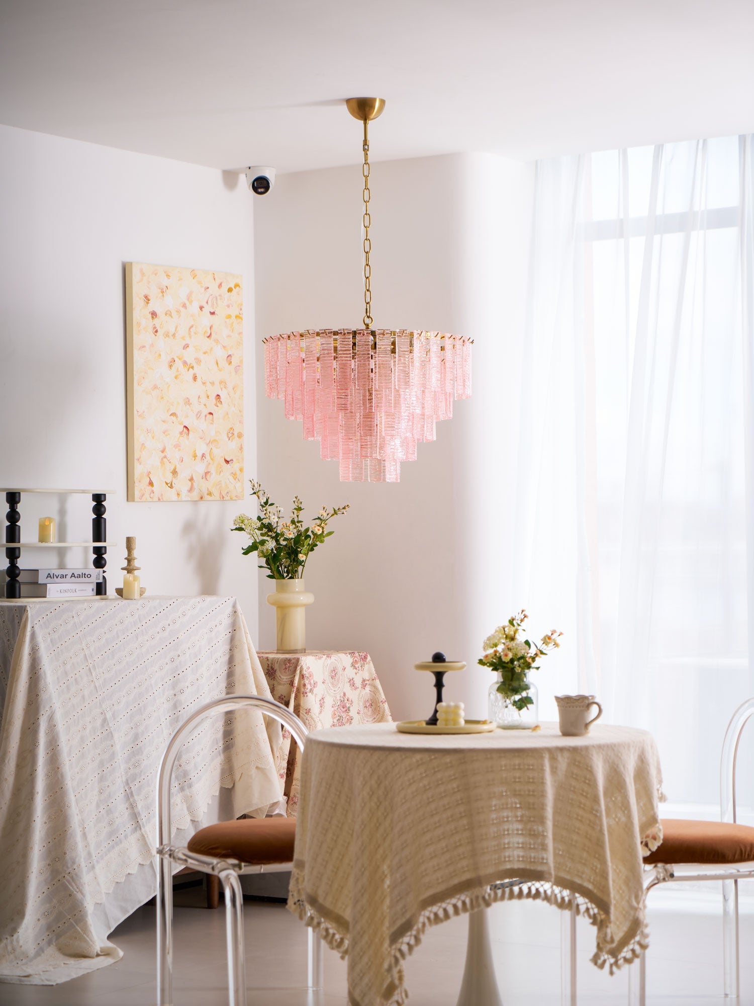 Opalora Pink Chandelier