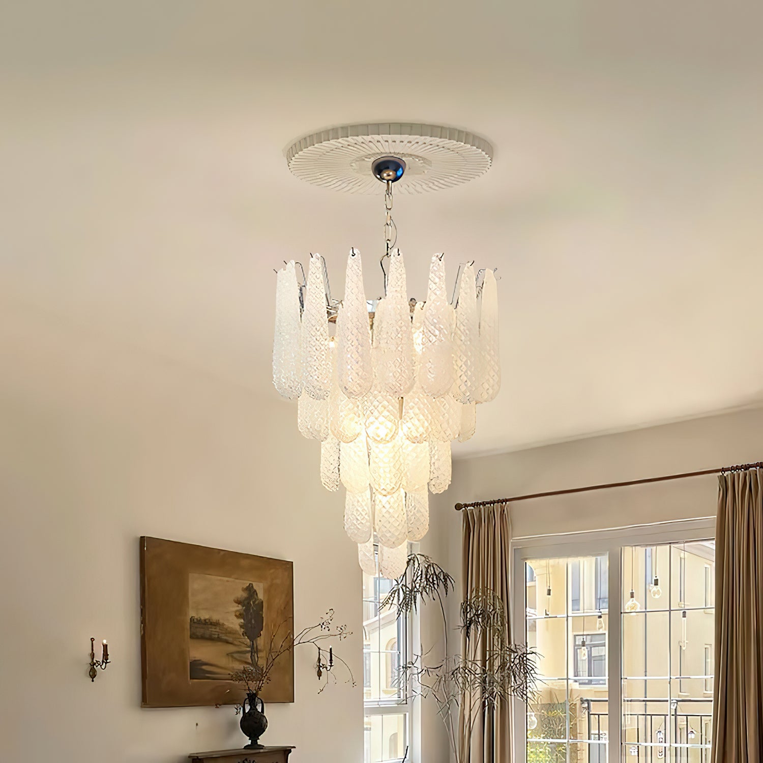 Graniglia Glass Chandelier