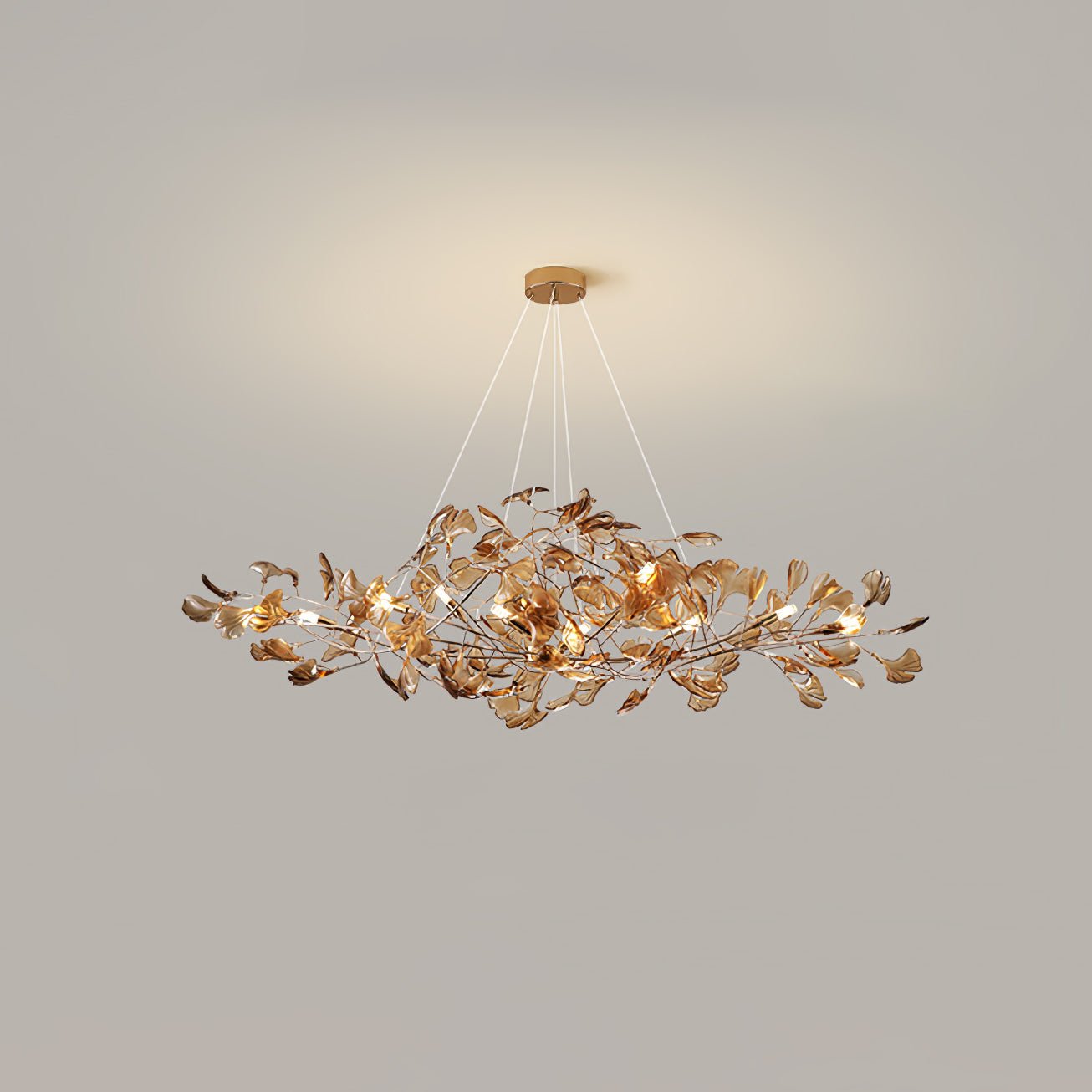 Acrylic Gingko Chandelier