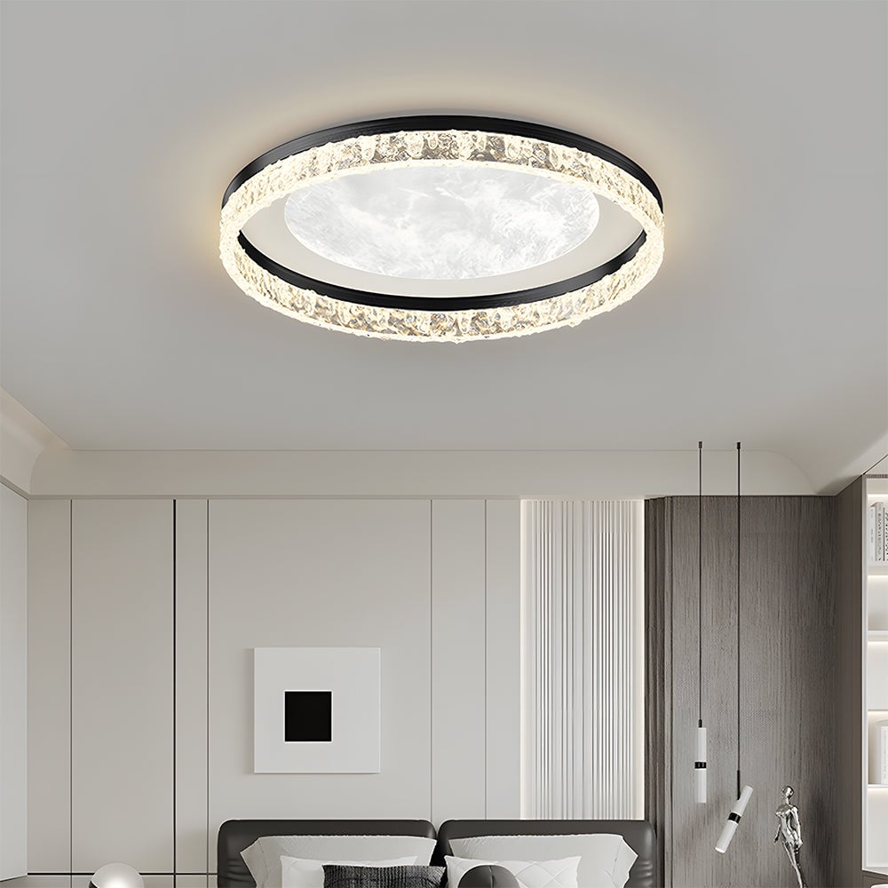 Black Minimalist Bedroom LED Ceiling lamp