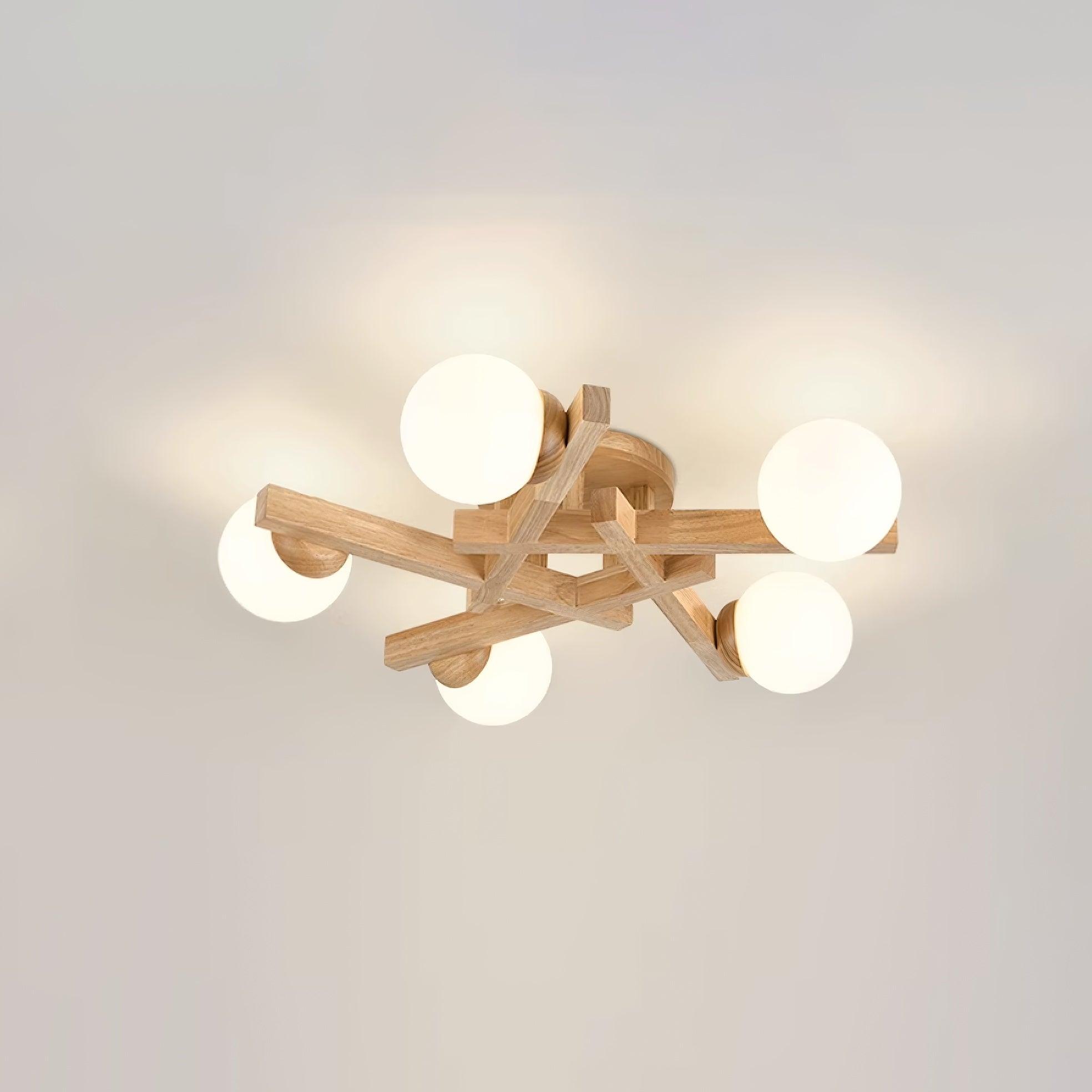 Wood Orin Ceiling Light