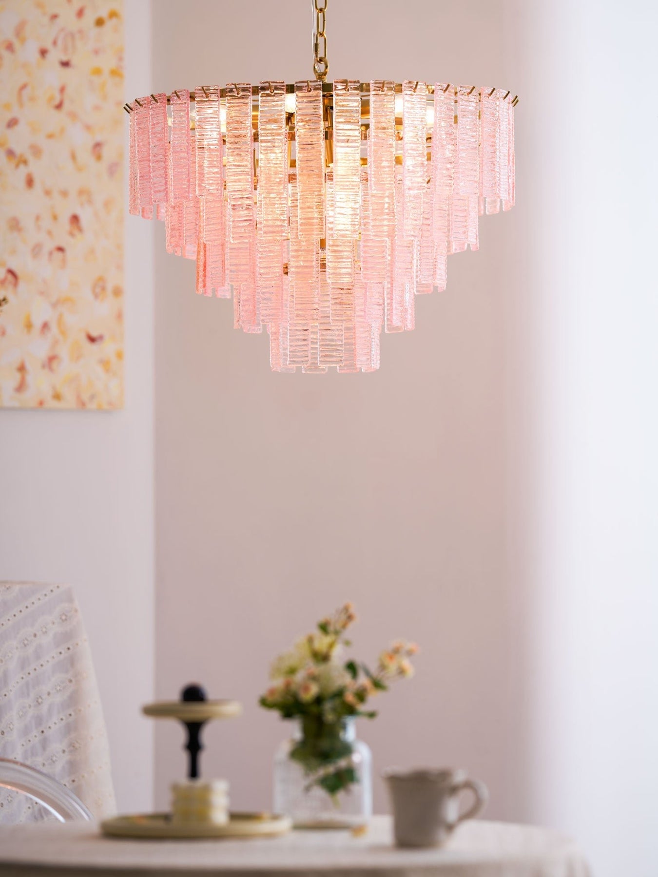Opalora Pink Chandelier