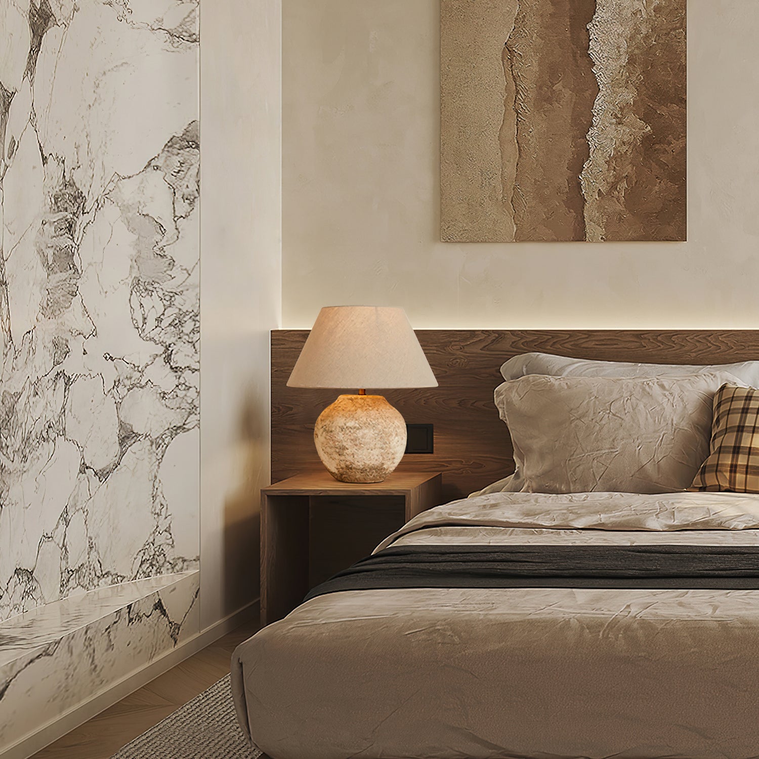 砂漠の砂のテーブルランプ