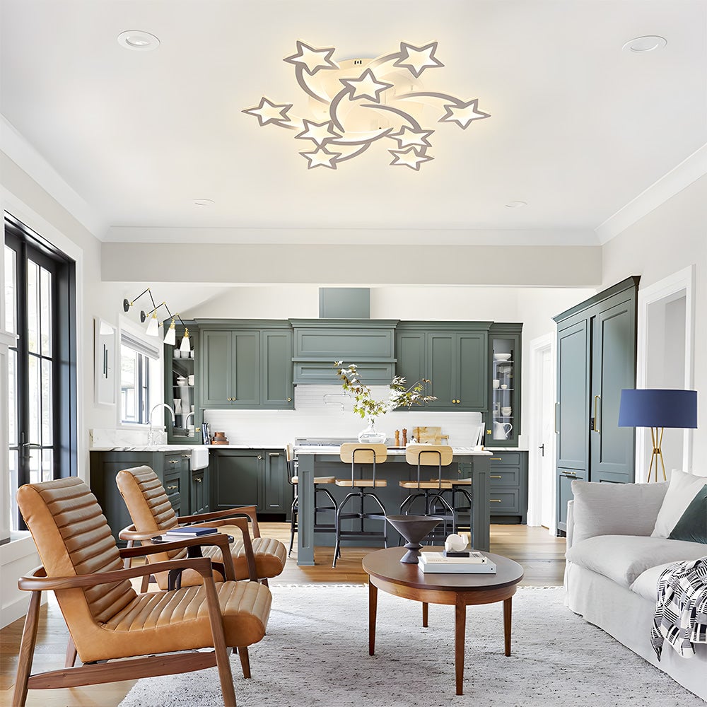 クリエイティブスターデザインリビングルームLEDシーリングライト