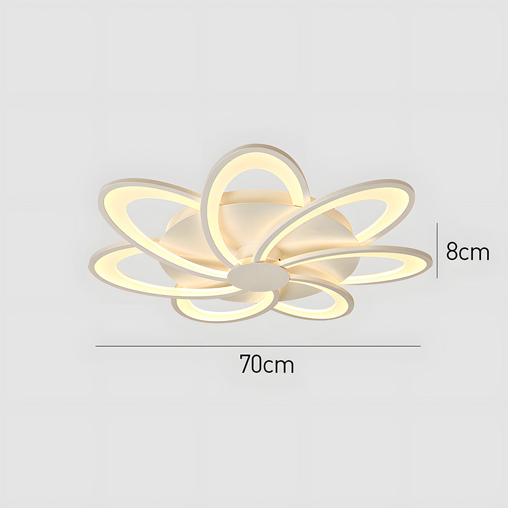 モダンデザインの花形の白い寝室用シーリングライト