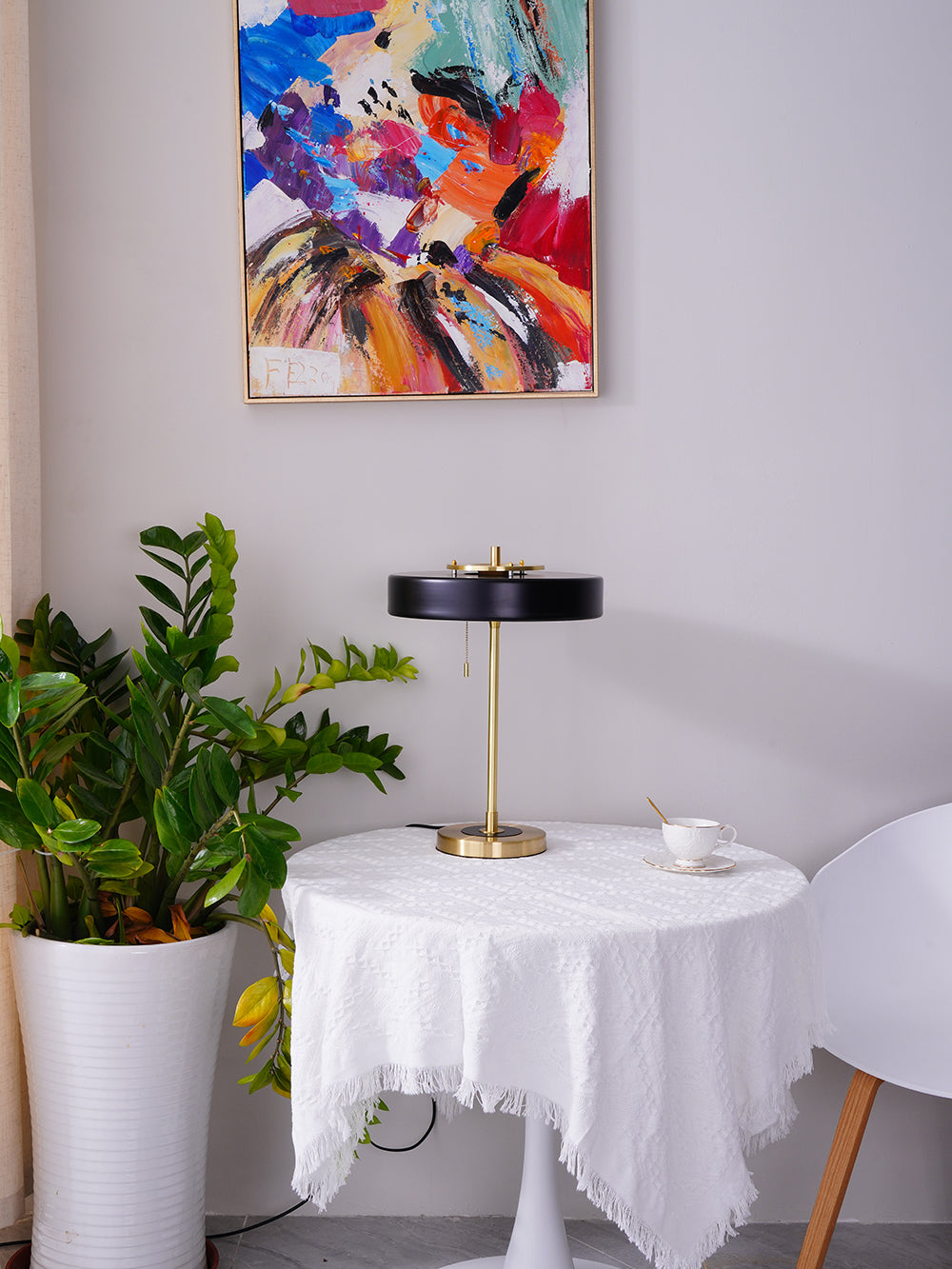 回転テーブルランプ