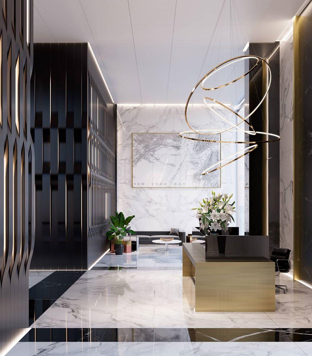 ロホヤのゴールドシャンデリア