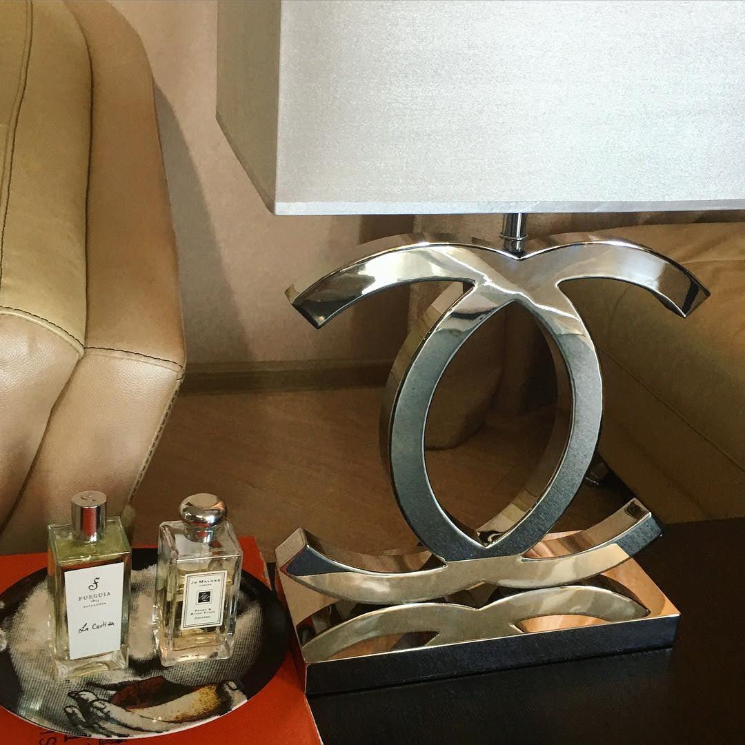 ステンレススチールテーブルライト