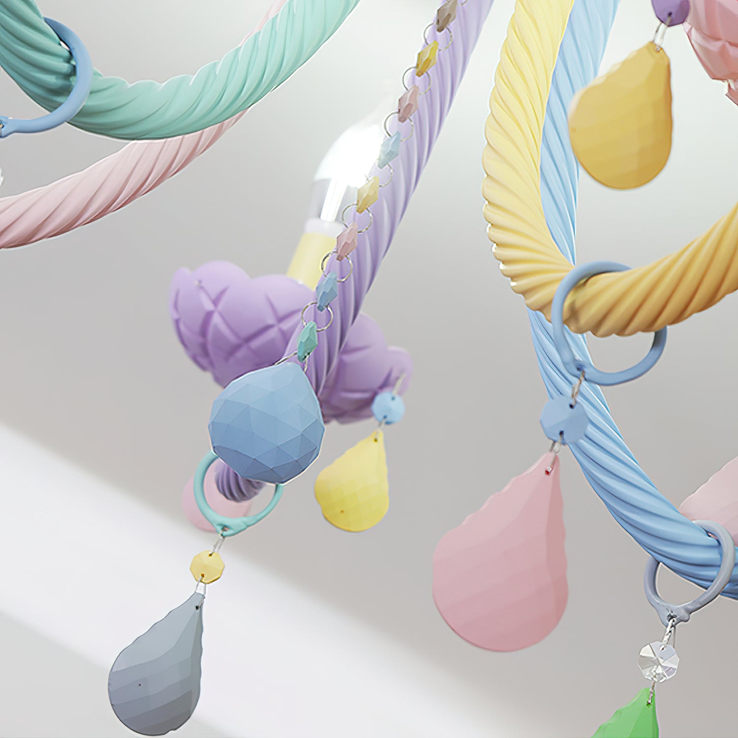 マカロン シャンデリア クリスタル シーリング ランプ