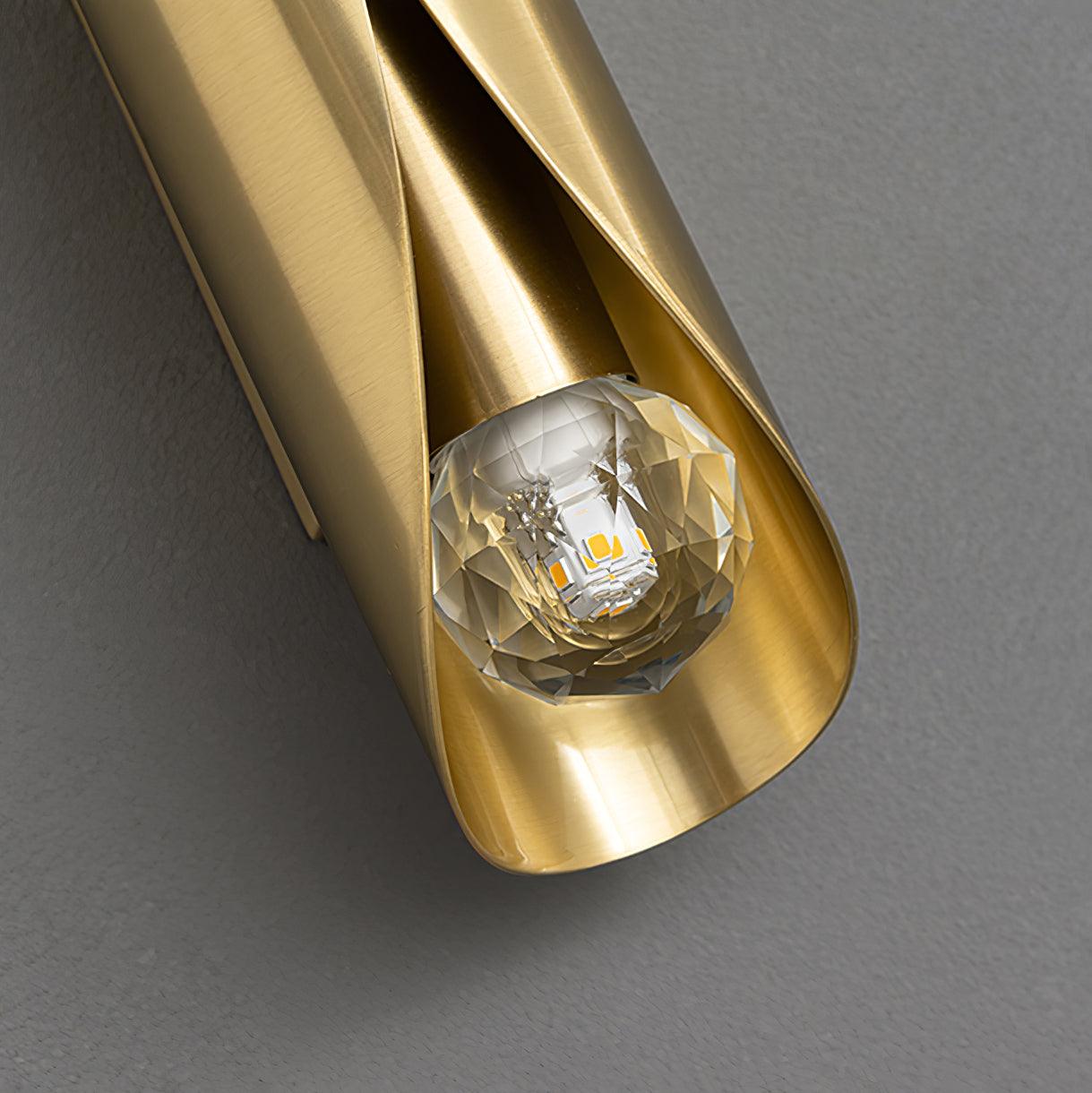 ダイヤモンド真鍮ウォールランプ