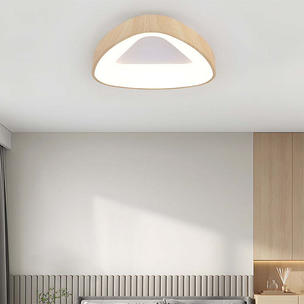 シンプルな鉄製フラッシュマウントLEDシーリングライト