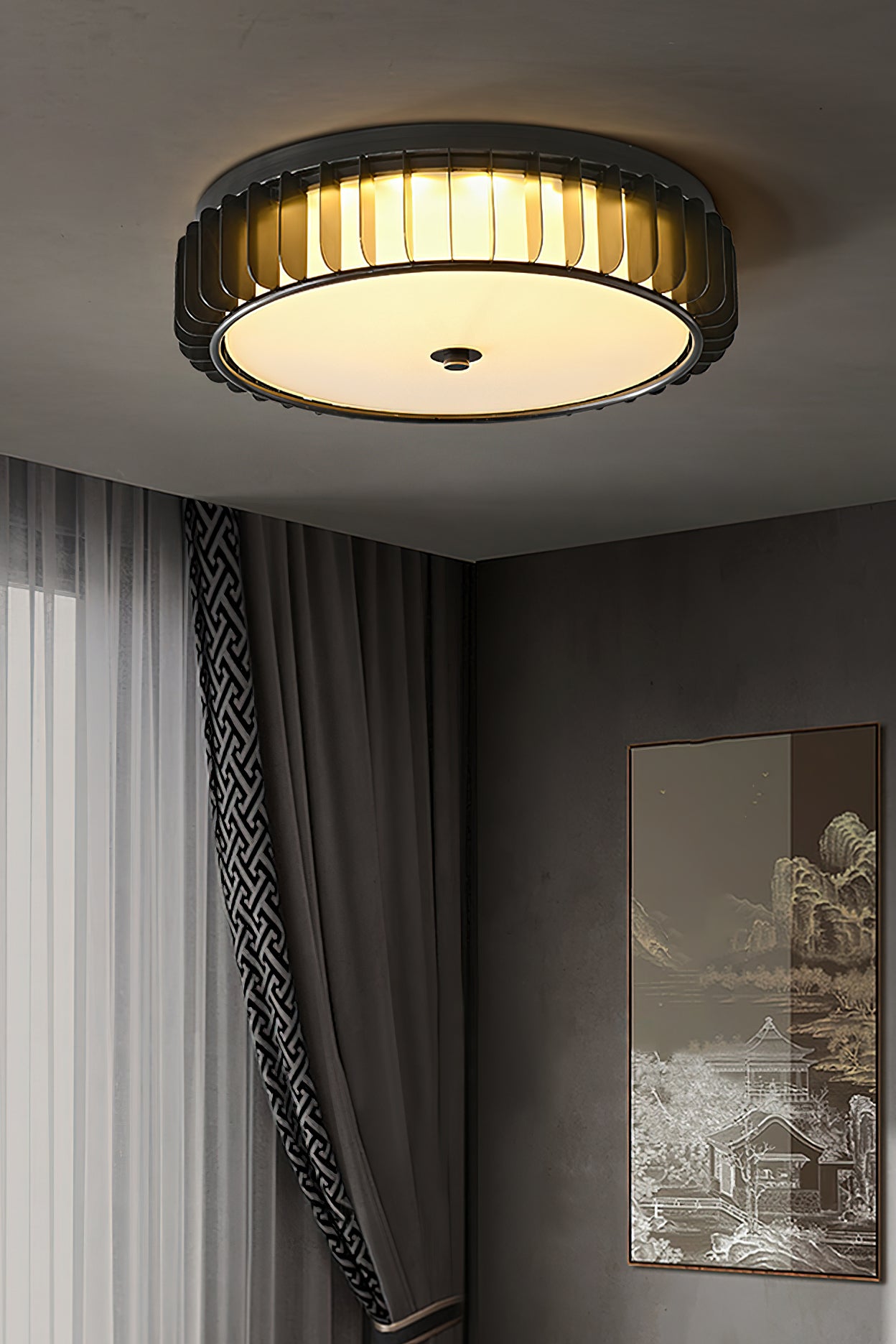 百花天井ランプ