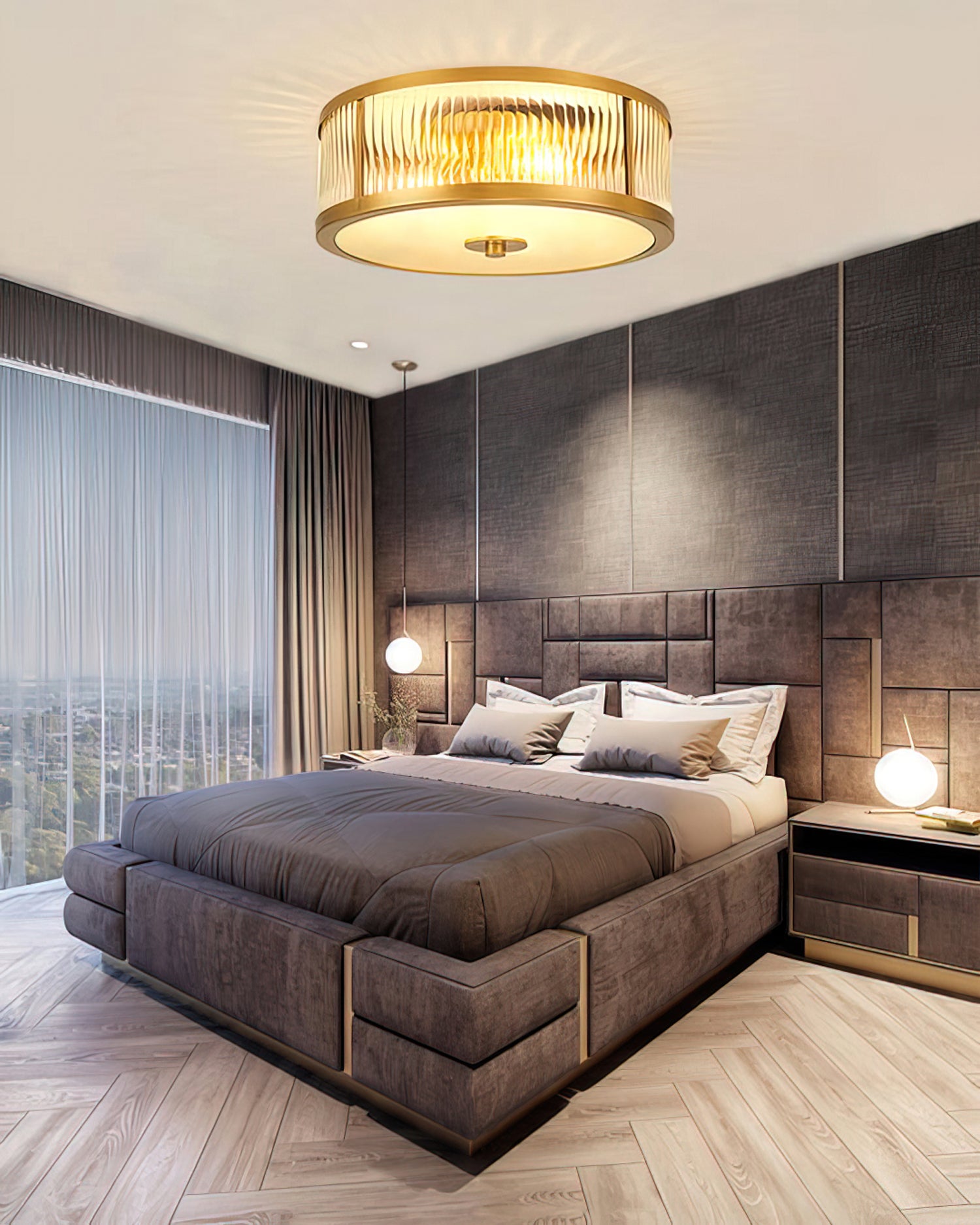 Geneva Glass CeIling Lamp