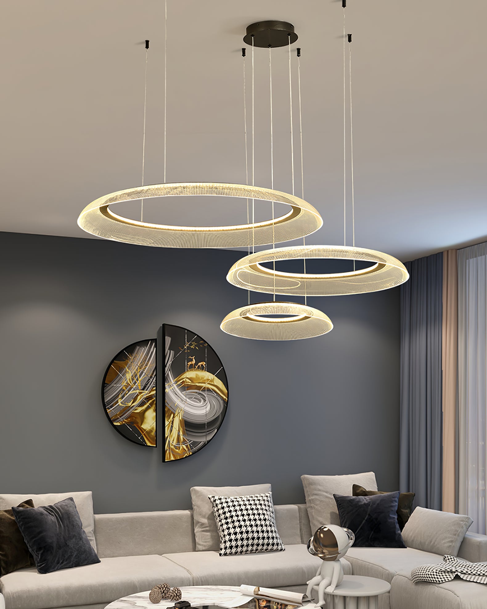 Graduated Circle Chandelier