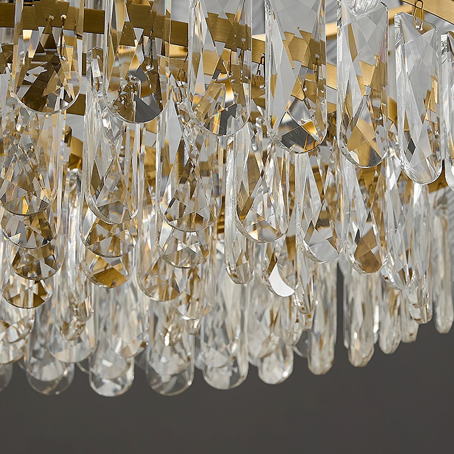 Greta Feather Crystal Chandelier
