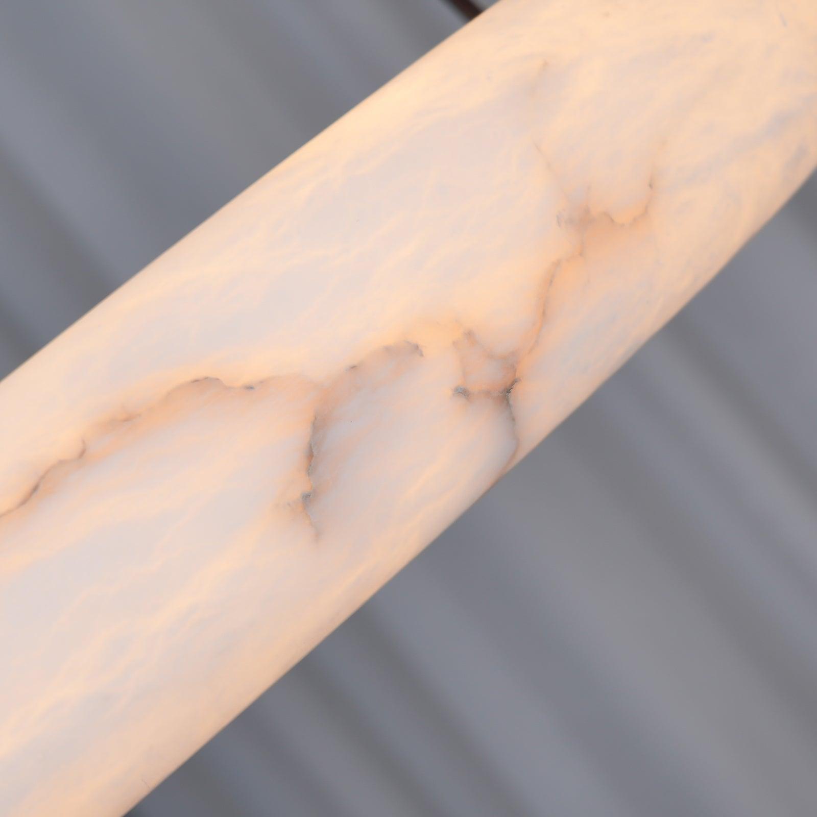 Alabaster Oval Suspension