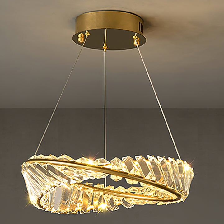 Ous クリスタル リング シャンデリア