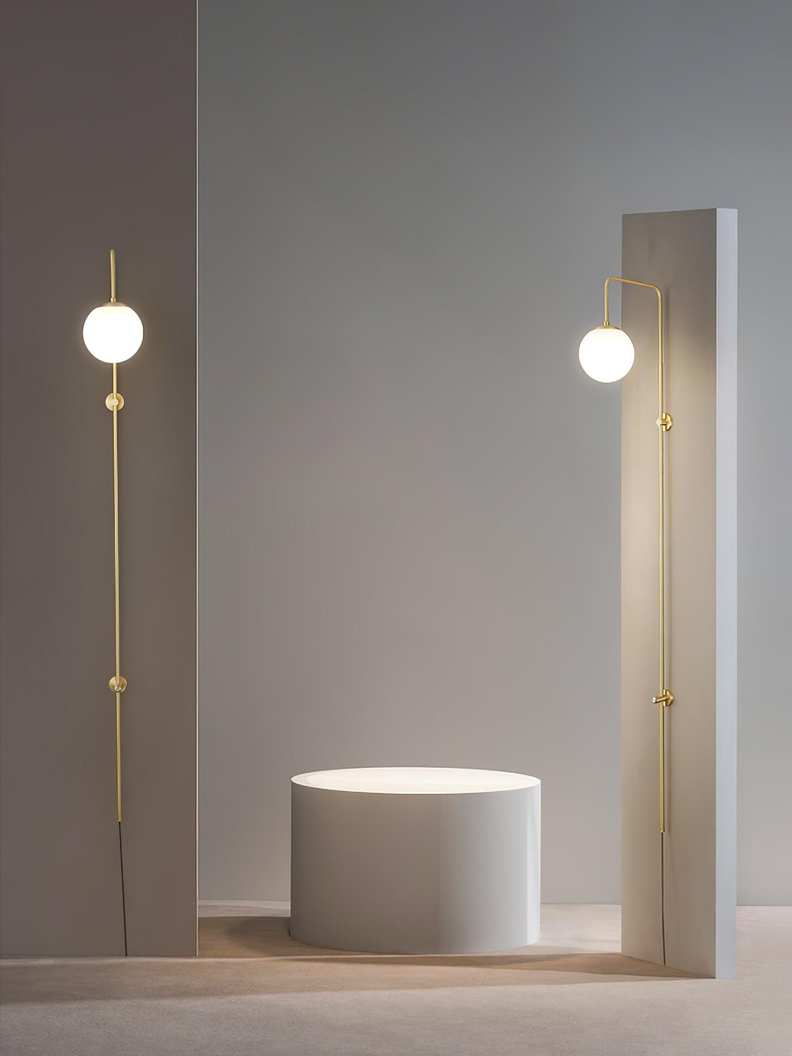 グローブ真鍮プラグイン壁取り付け用燭台