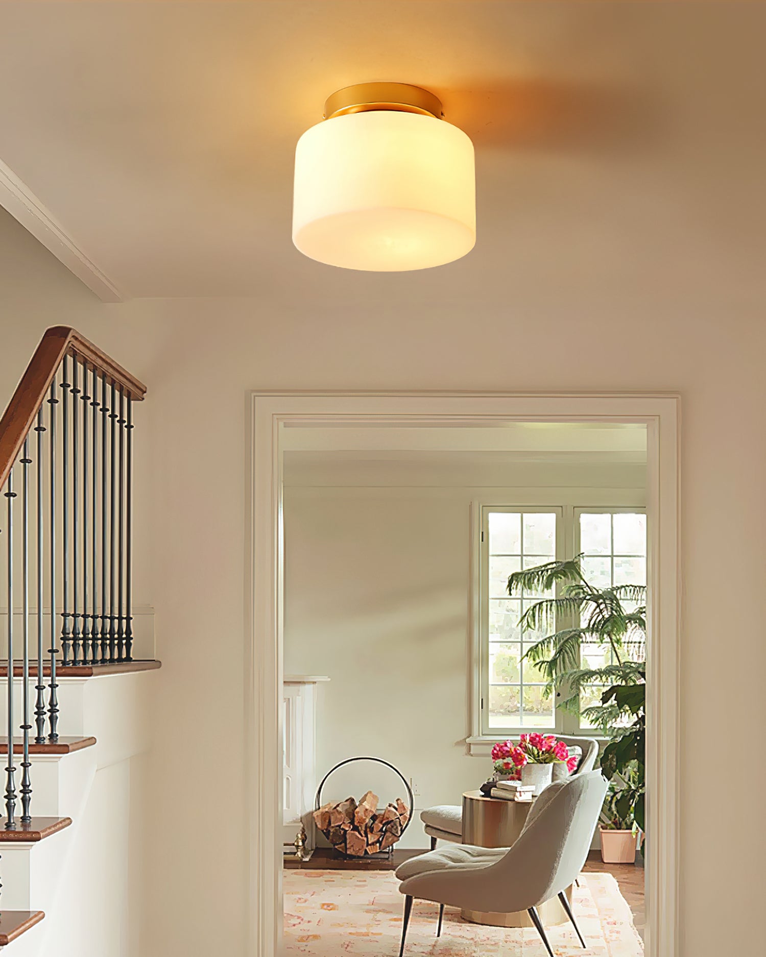 Tatum Glass Ceiling Light