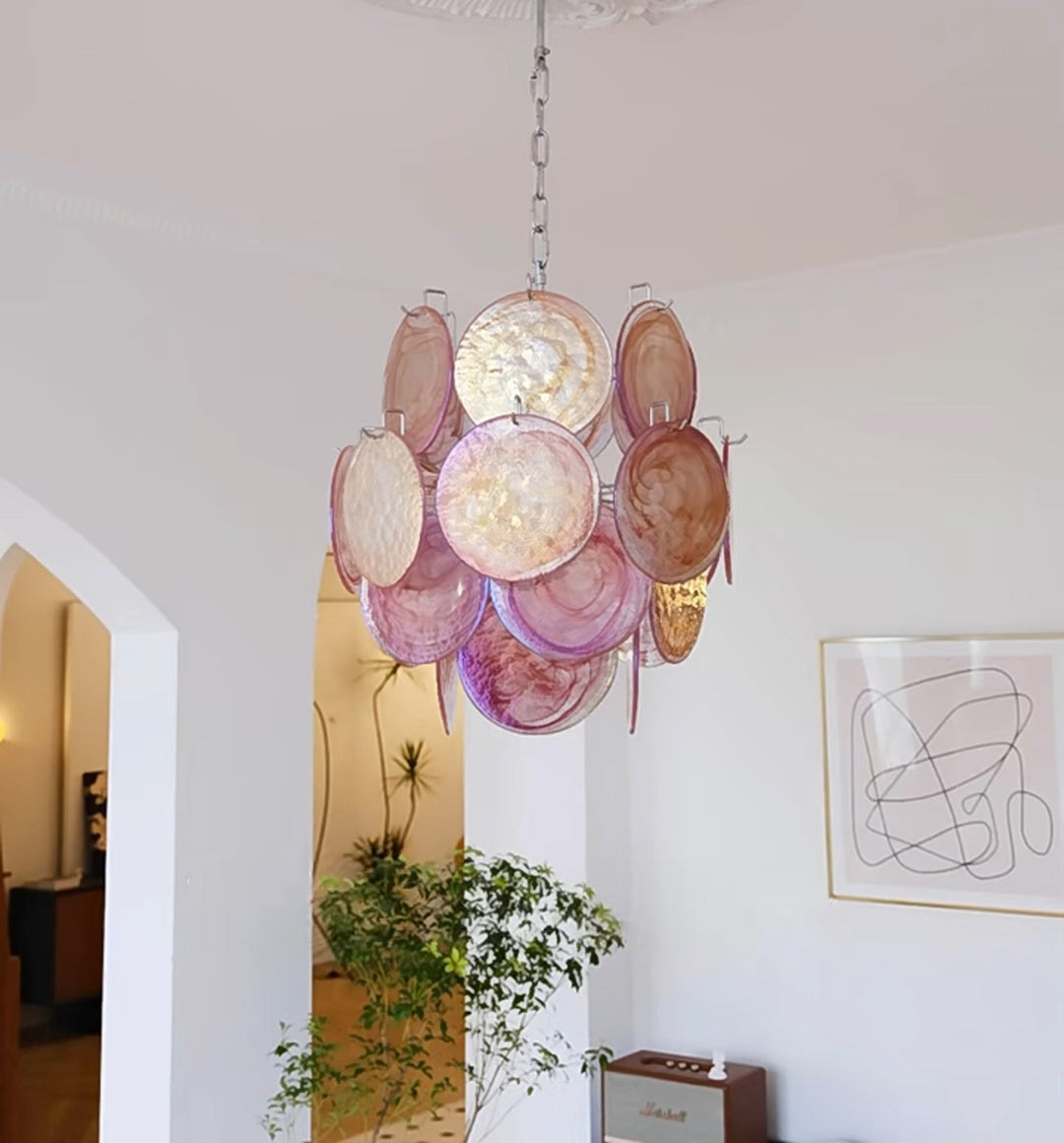 Loire Valley Glass Chandelier