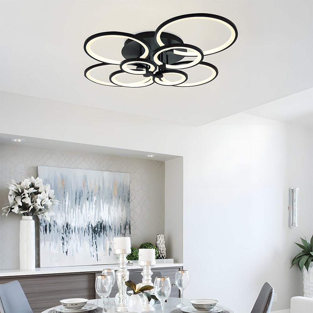 ユニークなデザインのマルチサークルLEDリビングルームシーリングライト