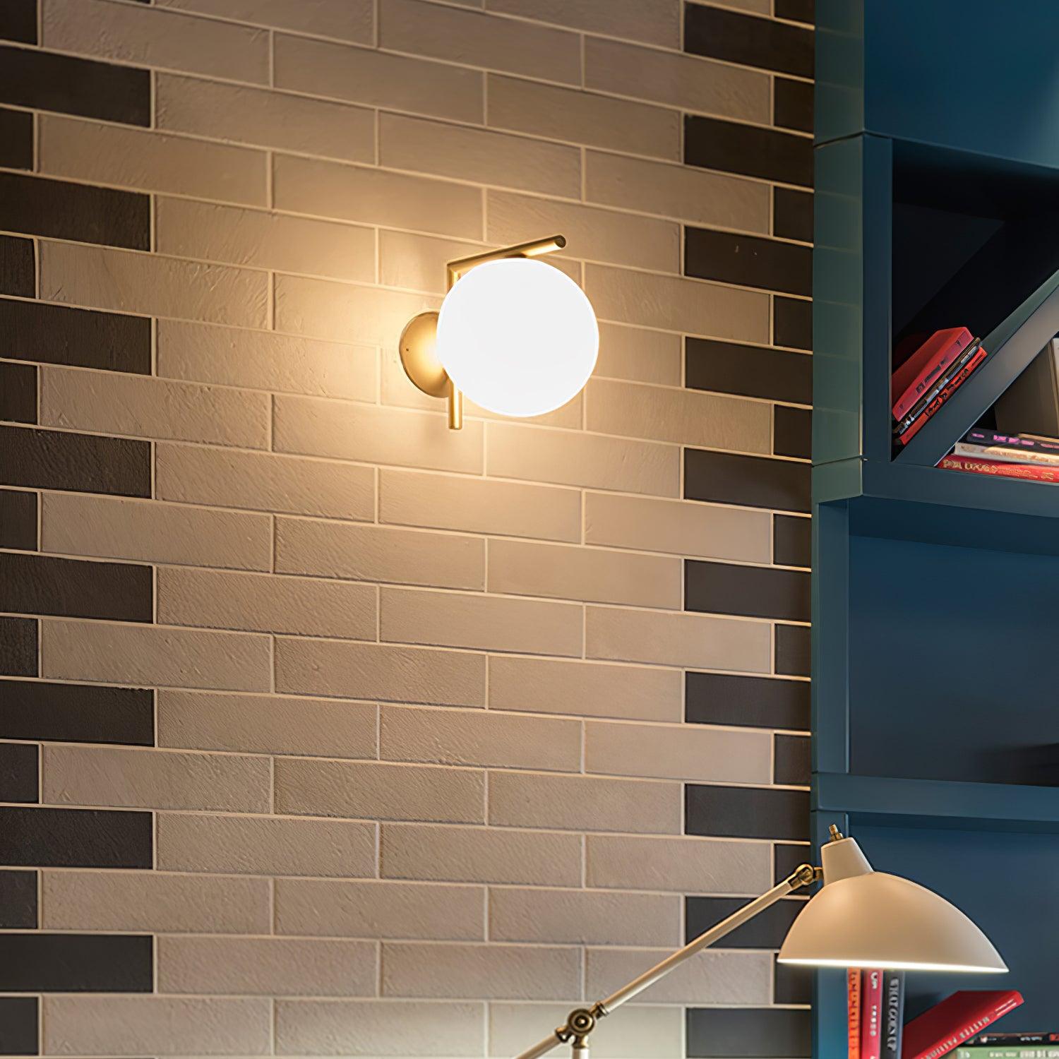 吹きガラス オパール ガラス ウォール ランプ